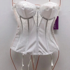 Dominique Colette Lace Corset with Garters New with Tags